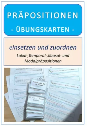 Deutsch Präpositionen - Übungskarten