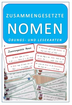 Deutsch Zusammengesetzte Nomen - Übungskarten-II