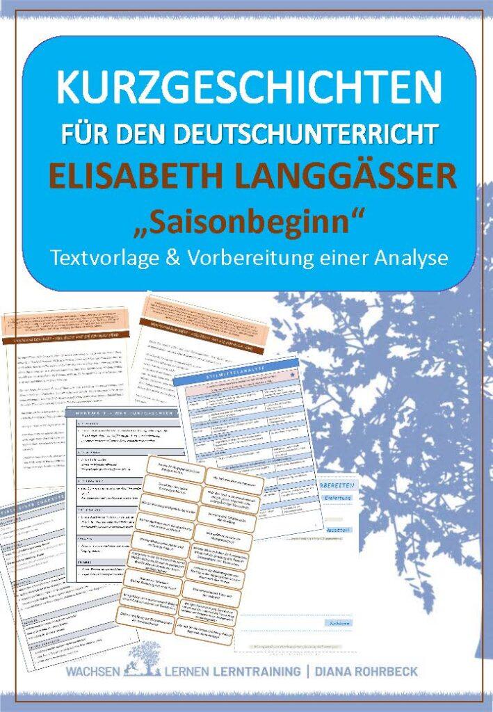 Saisonbeginn Von Elisabeth Langgässer Elisabeth Langgässer: Saisonbeginn - Wachsenlernen | Lerntraining