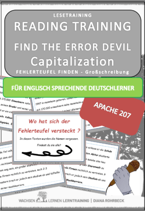Fehlerteufel Apache207 Spezial Lesekarten Großschreibung